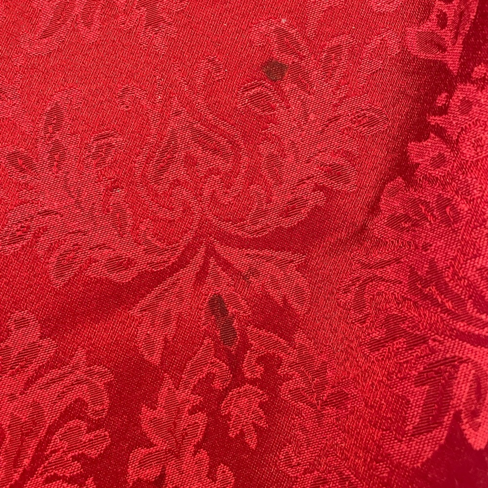 Elegant Red fabric tablecloth